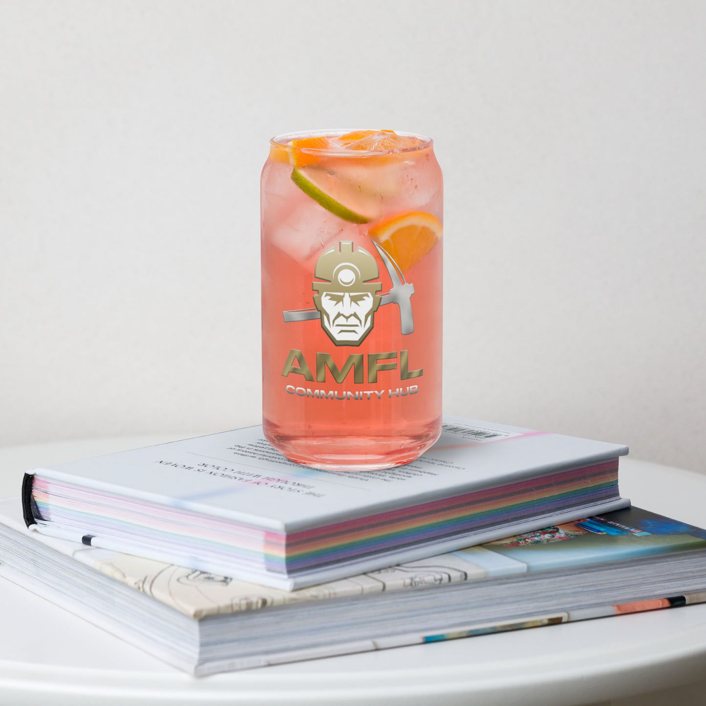 League 3 - AMFL Comminity Can-shaped glass